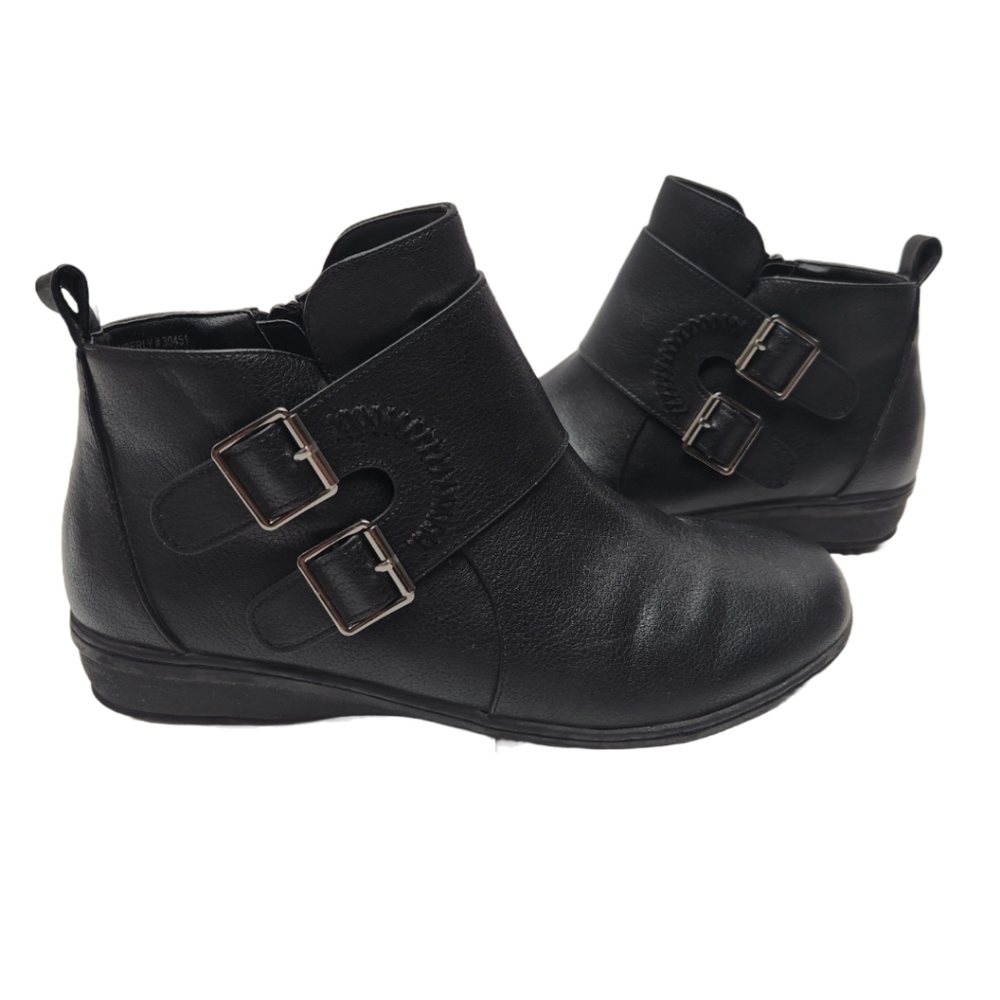 Women's Comfortview The Amberly Shootie Boot (9M) Black